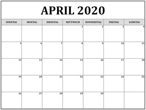 21 Monatskalender 2020 Monatsplaner Zum Ausdrucken