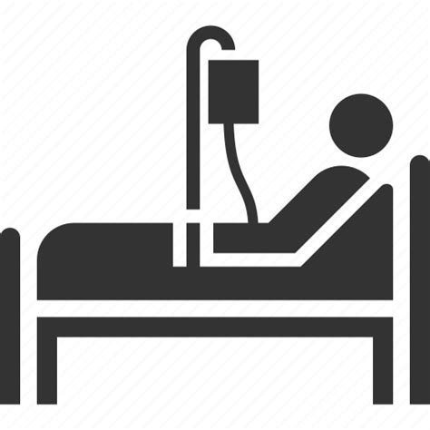 Patient Hospital Bed Medical Treatment Icon