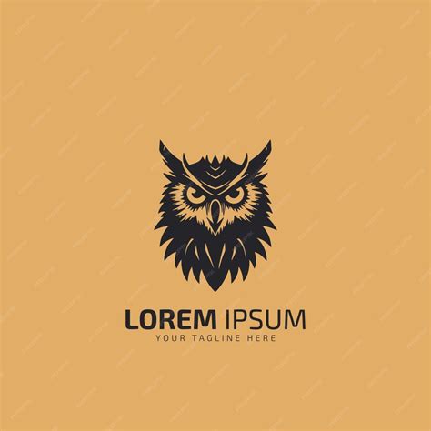 Premium Vector Aggressive Angry Owl Simple Logo Template Design