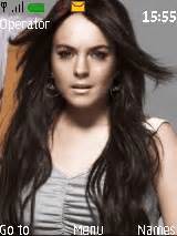 Lindsay lohan got her start in disney's the parent trap.. LİNDSAY LOHAN BLACK HAİR - Mobile Themes for Nokia Asha 203