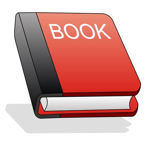 Vector For Free Use Red Book Icon