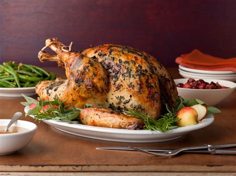 Brined Herb Crusted Turkey With Apple Cider Gravy Recipe With Images Food Network Recipes