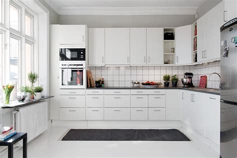 Contemporary White Kitchen Cabinets Home Furniture Design