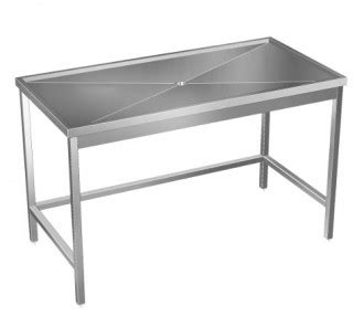 Plan de travail inox, paillasse, crédence, cuisine, meuble, table inox, plonge inox, passe plats, étagère… Table de débarrassage sur mesure en inox : Commandez sur ...