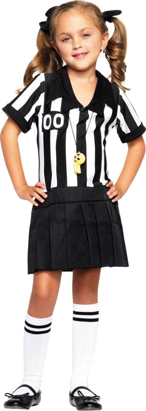 We think you're making the best call by choosing one of our referee costumes. Toddler Girls Half Pint Referee Costume | Referee costume, Diy costumes kids, Toddler costumes girl