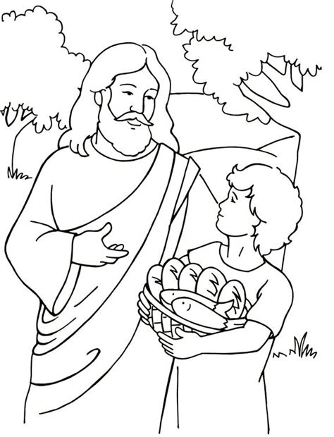 Use the feeding 5,000 #2 coloring page as a fun activity for your next children's sermon. Jesus Feeds 5,000 Coloring Page | Jesus feed 5000 Sunday ...