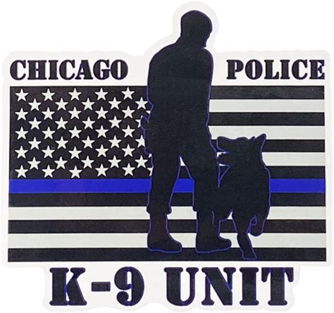 Chicago Police Canine K9 Unit Decal Sticker Chicago Cop Shop