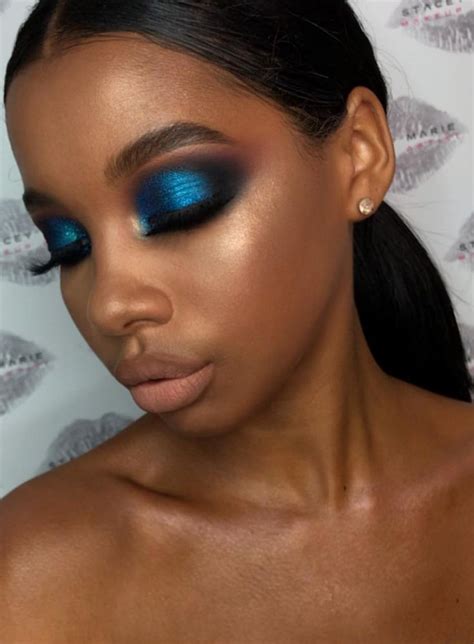 blue eyeshadow woc makeup eye makeup eye makeup tutorial