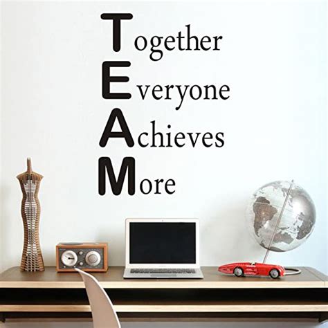 Wall Decal Team Motivational Quote Moharwall Office Inspirational