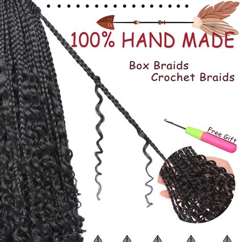 Buy Beverlee 14 Inch Boho Box Braids 8 Packs Goddess Box Braids Crochet