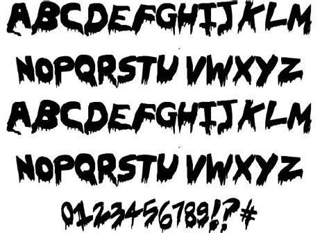 13 Creepy Horror Fonts Images Zombie Holocaust Font Scary Fonts And
