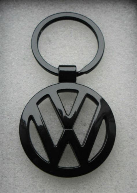 Vw Volkswagen Black Logo Keychain Key Ring Ideal T Chain