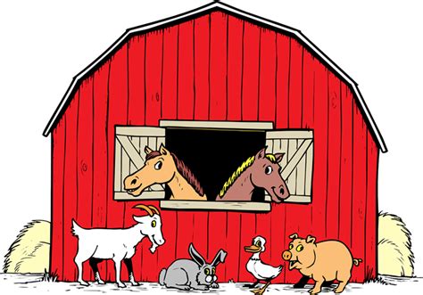 Barn With Animals Clipart Clip Art Library