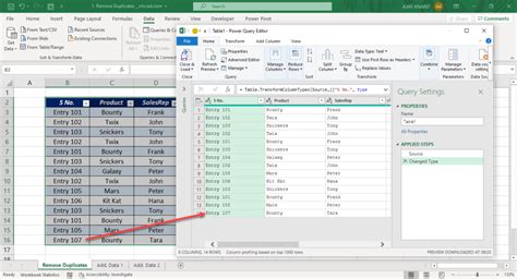 Remove Duplicates Using Power Query In Excel Xl N Cad