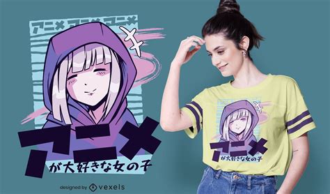 Anime Girl Shirt Drawing Anime Girl