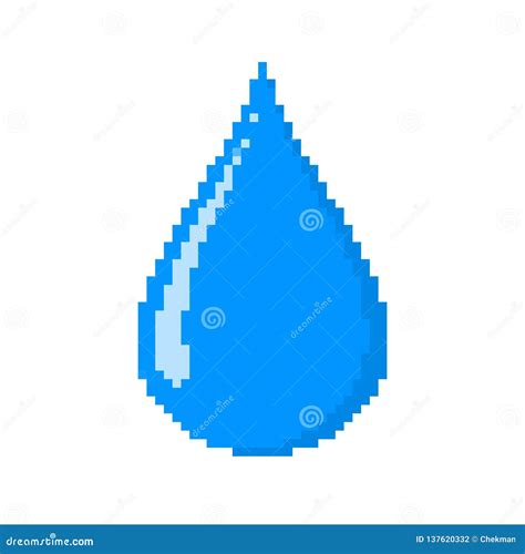 Water Droplet Pixel Art