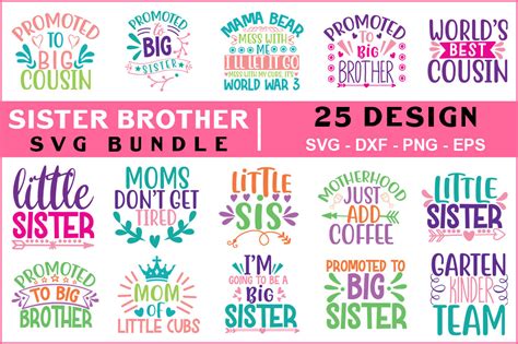 Download Sister Brother Svg Bundle Vol - 02 By teewinkle ...