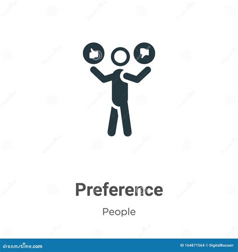 Preference Vector Icon On White Background Flat Vector Preference Icon