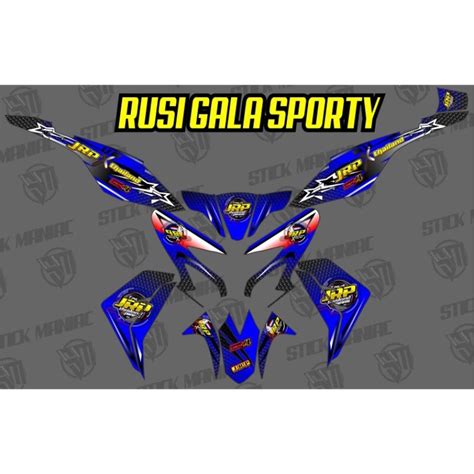 Sticker Motorcycle Design Rusi Gala Sporty Full Body Decals Jrp Design