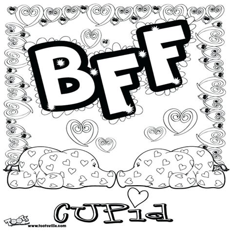 Friends forever coloring page coloring home Best Friends Forever Coloring Pages at GetColorings.com ...