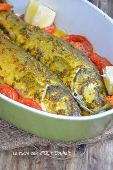 Bar au four à la chermoula