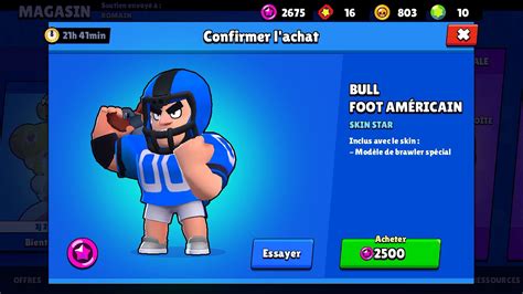 I am b.w and welcome to my first ever guide on brawlstarsup! BRAWL STARS - J'ACHETE BULL FOOT AMÉRICAIN - YouTube