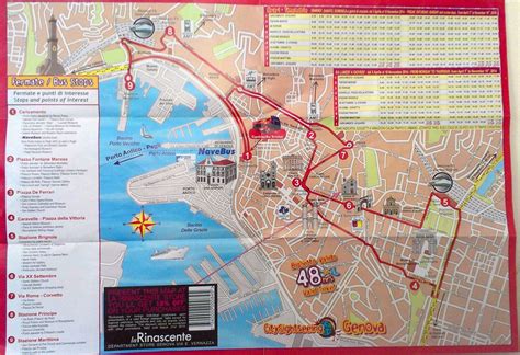 Genoa Italy Hop On Hop Off Bus Map