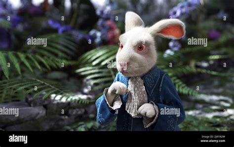 The White Rabbit Alice In Wonderland 2010 Stock Photo Alamy