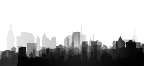 Download City Buildings Silhouette Png Png
