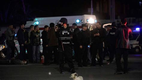 China Train Station Mass Stabbing 33 Dead World News Sky News