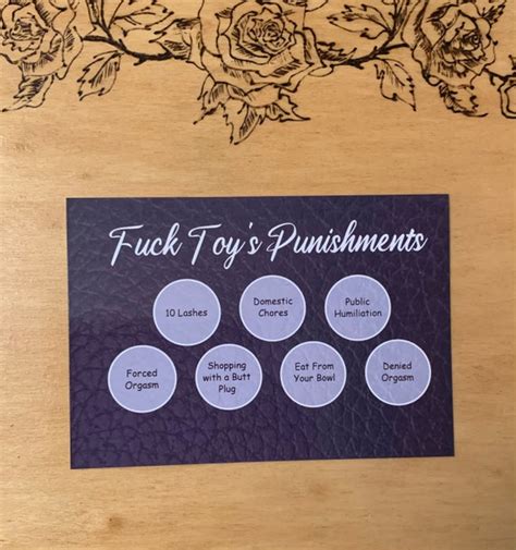 bdsm punishment card scratch off adult sex play personalised etsy
