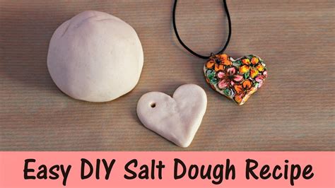 Easy Diy Salt Dough Recipe 3 Ingredients Youtube