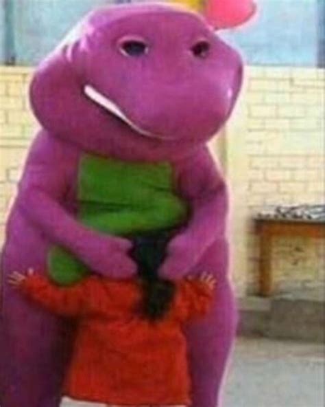 Barney Is A Dinosaur Who Plays Around With Children Rthanksihateit