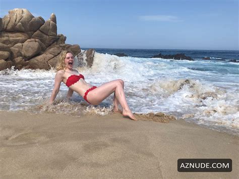 Elle Fanning Sexy Shares Photos On Social Media Of Her Vacation In