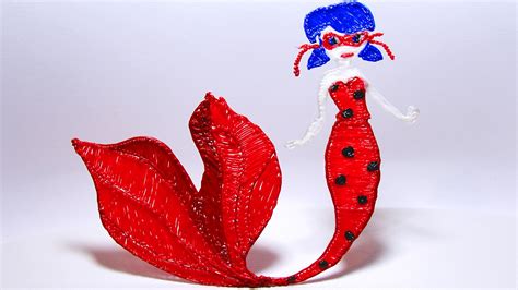 The inside is full of cheerful big drawings perfect for. Miraculous Ladybug Mermaid How to Draw with 3D PEN! Video ...