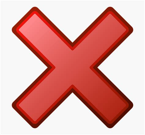 Red Cross Error Crossed Wrong Incorrect Marking Cross Clip Art