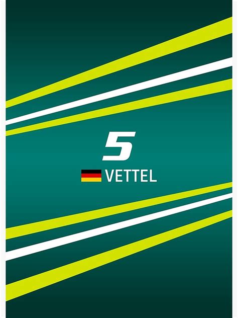 F1 2022 5 Vettel Poster By Sednoid Redbubble