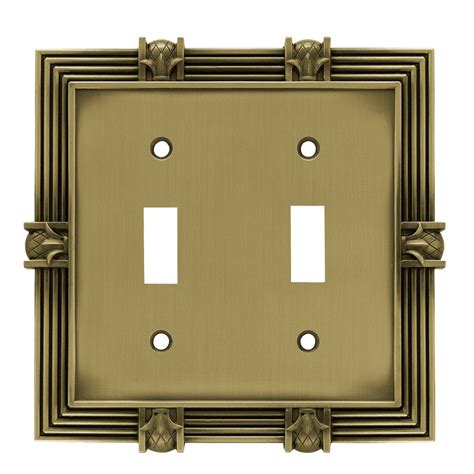 Franklin Brass 64470 Pineapple Double Toggle Switch Wall Plate Switch