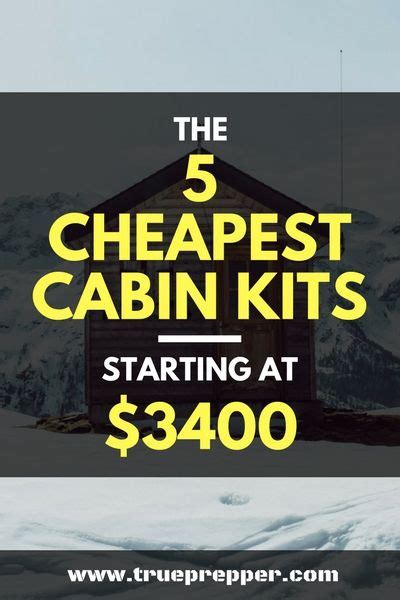 2,029 build a simple cabin products are offered for sale by suppliers on alibaba.com, of which shower rooms accounts for 6%, prefab houses accounts for 3. 5 Cheap Cabin Kits Starting at $3990 | TruePrepper | Cabin ...