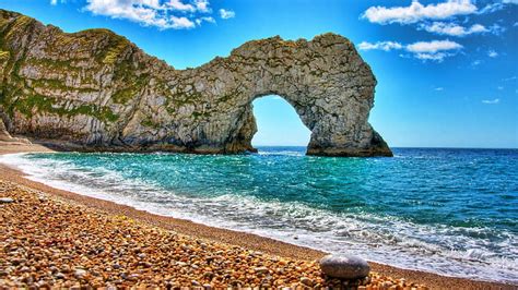 Jurassic Coast Dorset England Beach Rocks Nature England Hd