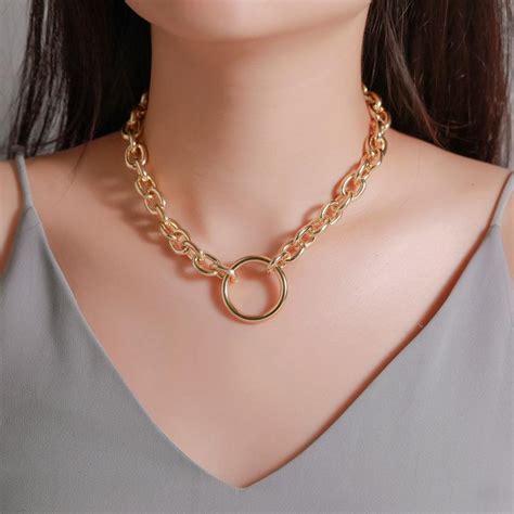 Buy Accessories Creative Simple Circle Necklace Choker Personality