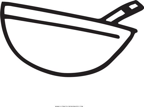 Download Mixing Bowl Coloring Page - Line Art Clipart (#3661072