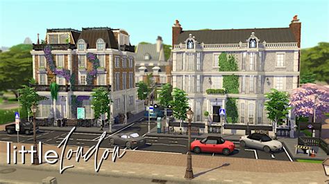 Little London British Townhouses The Sims 4 Speedbuild No Cc