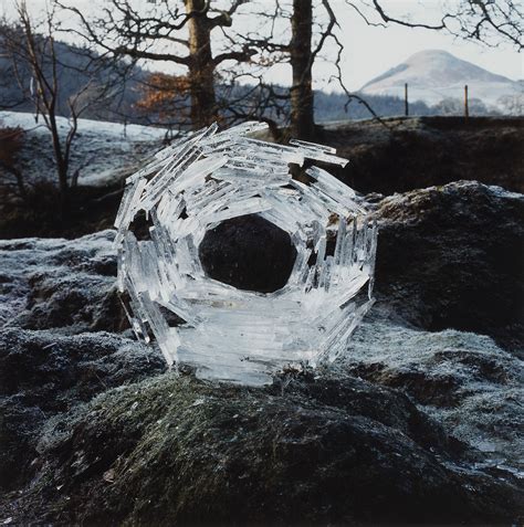 Andy Goldsworthy B 1956 River Ice Wrapped Around A River Stone