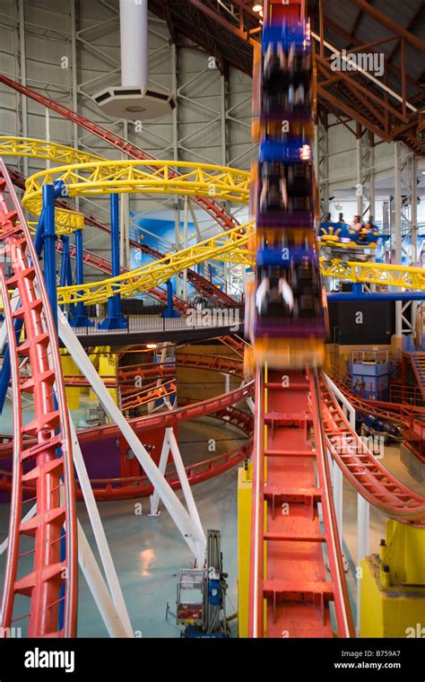 Mindbender Rollercoaster At Galaxyland West Edmonton Mall Stock Photo