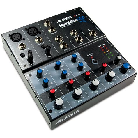 Alesis Multimix 6 Usb 6 Channel Audio Mixer Multimix 6 Usb Bandh