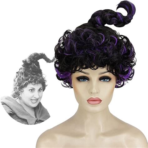 Ariker Mary Sanderson Wig For Women Accessories Long Braid Purple Mixed