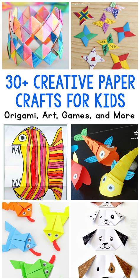 Paper Crafts for Kids: 30 Fun Projects You'll Want to Try - Frugal Fun ...
