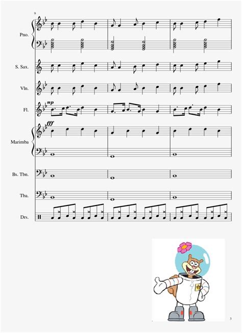 Spongebob Spongebob Theme Song Clarinet Sheet Music
