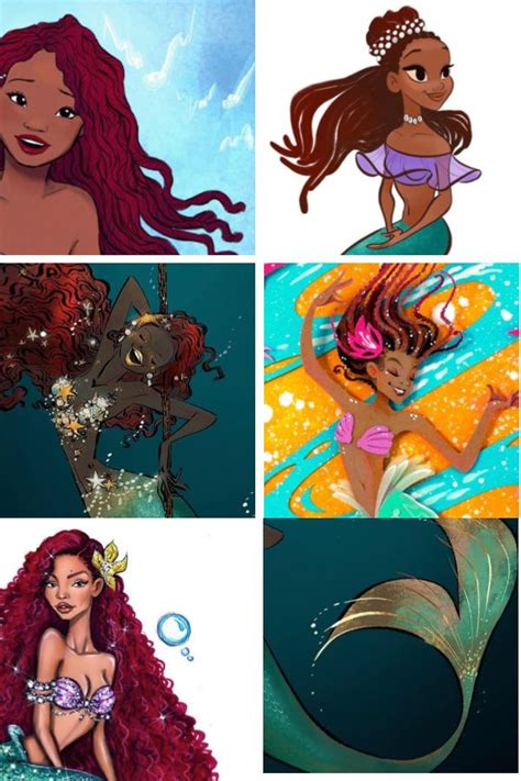 Illustrators See The Beauty Meaning In Halle Bailey As Ariel In 2020 Little Mermaid Art